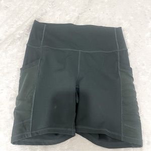 Fabletics green shorts- powerhold